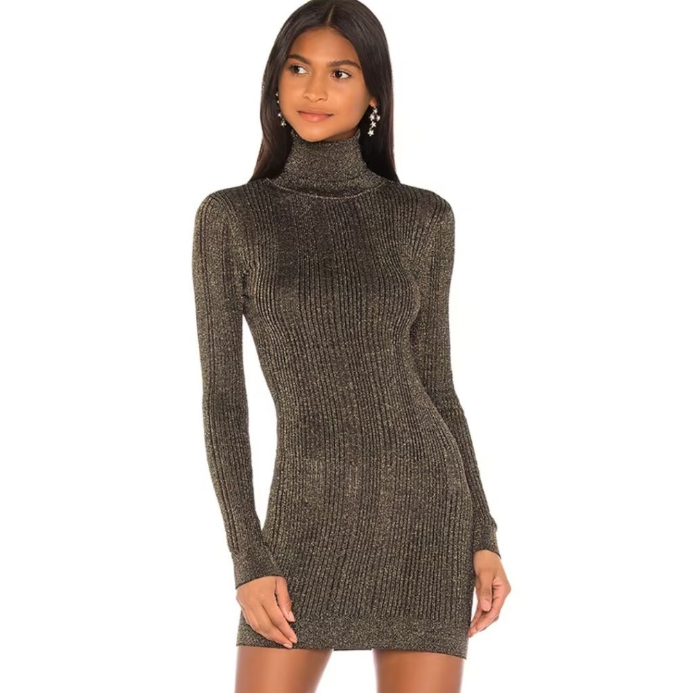 Camila Coelho Gold Moon Dress in Night NWOT Size Small